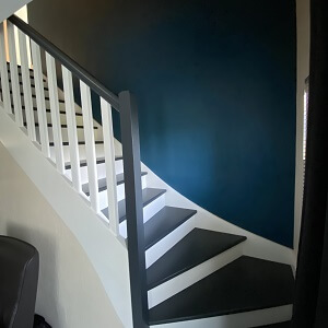 ANTOINE Peinture : Cage d'escalier : Mise en peinture